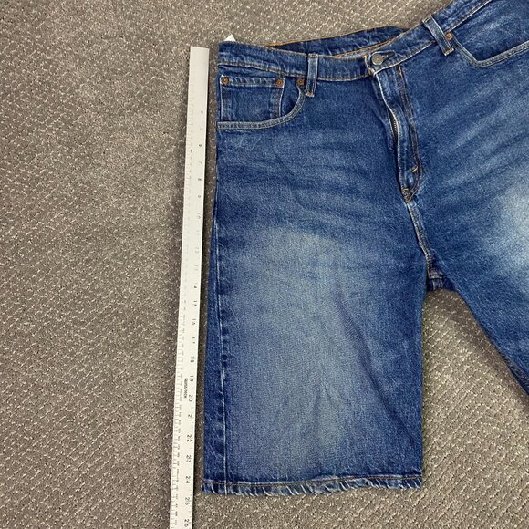 Levi's 569 Denim Jean Shorts Men's 36 Blue Cotton 35569-0302 - Picture 11 of 13